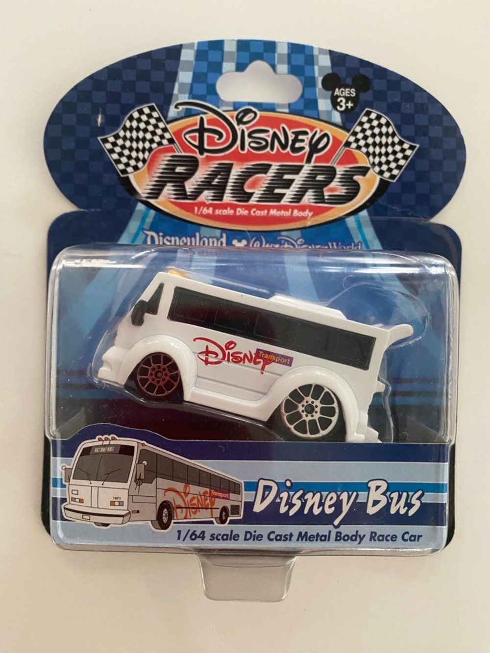 Disney White Disney Racers Bus Die-Cast Toy